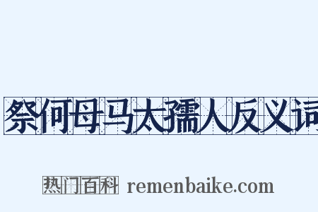 祭何母马太孺人反义词是什么意思的图片
